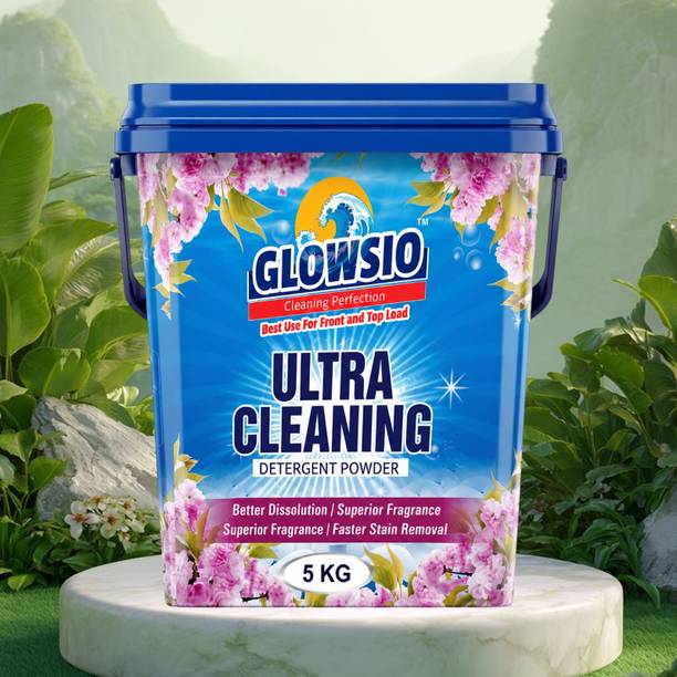 GLOWSIO NEW-ULTRA\CLEAN_Detergent Powder 5kg | Dissolves Easily, Preserve Fabric
