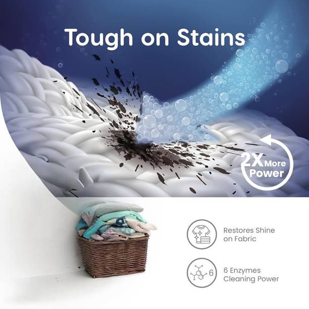ZIVANTIX Detergent Powder 10kg Shine Plus Matic Front/Top Load Quick Clean Detergent Powder (Fresh)