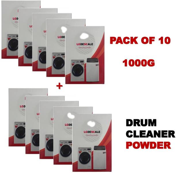 LGDESCALE USE DRUM CLEAN ANY BRAND MACHINE USE PACK OF 10 Detergent Powder 1000 g