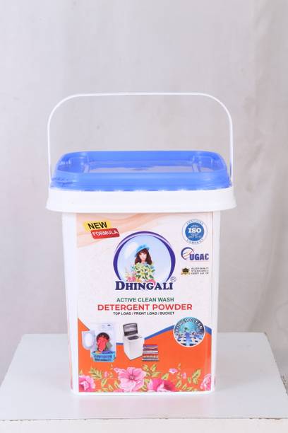 DHINGALI POWER CLLEAN DETERGENT POWDER FOR MACHINE WASH Detergent Powder (FRESH)