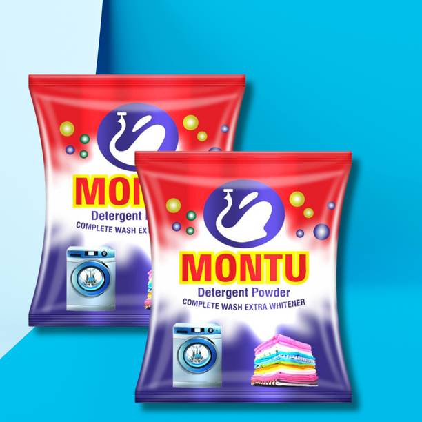 MONTU "Double the Clean Power: 5+5kg Surf Washing Detergent for Tough Stains" Detergent Powder (Lime & Lemon Fragrance 8 hours)