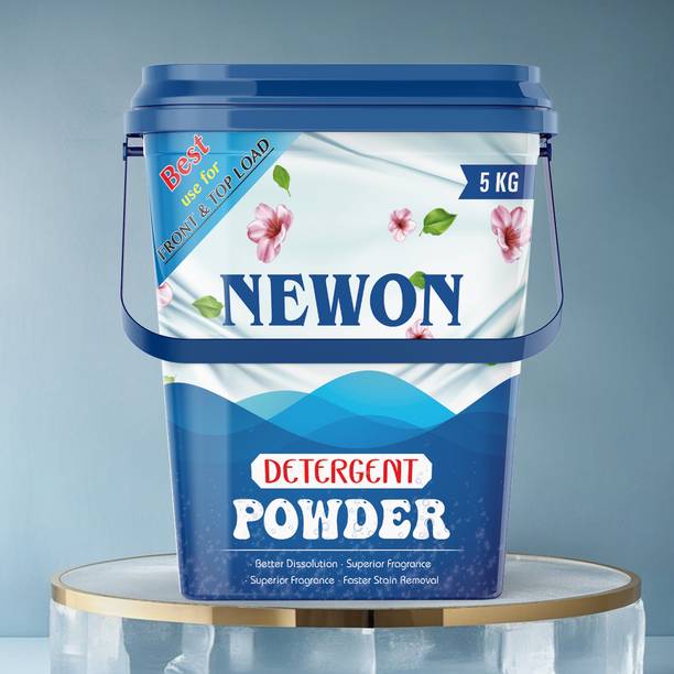 NEWON BLUE ORCHID_Powder 5Kg|Dissolves Easily, ColorSafe Detergent Powder (Active Fresh)