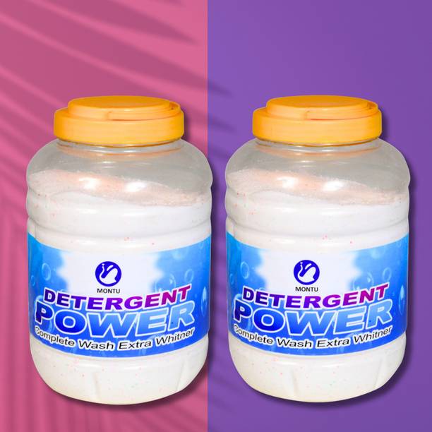 MONTU "Premium Fabric Treatment: 4+4kg Surf Detergent Powder" Detergent Powder (lime and lemon fragrance for 8 hours)