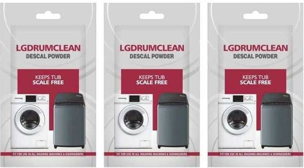 LG DRUM CLEAN Washing Machine Drum Cleaning Descaling Powder Pack Of 3 Descaler (YES)