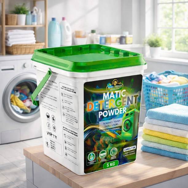 KYARA DREAMS Detergent Powder 5Kg Matic Wash, All Machine Use, Strong Cleaning Action Detergent Powder (Fresh)