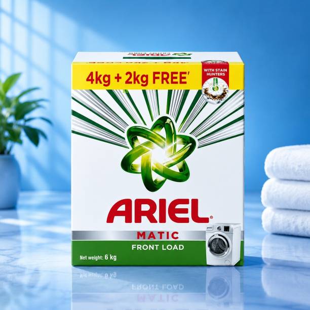 Ariel Bright Wash Shield Detergent Powder (Fresh & Long Lasting Fragrance)