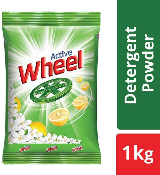 व्हील एक्टिव 2 इन 1 ग्रीन डिटर्जेंट पाउडर 1 kg