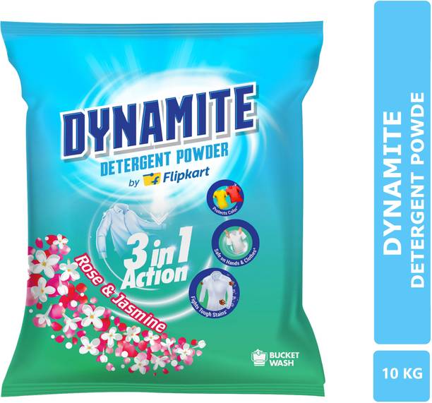 Dynamite by Flipkart Bucket Wash Detergent Powder (Rose & Jasmine)