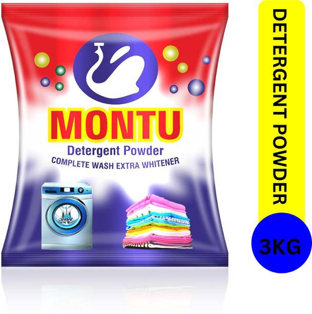 MONTU Gentle in clothes detergent powder/surf remove all tough stain Detergent Powder (Lime & Lemon for 8 hour's)