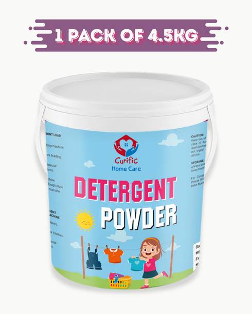 CURIFIC Fresh Bright Detergent Powder 4.5 kg Strong Stain Removal Detergent Powder (Fresh)