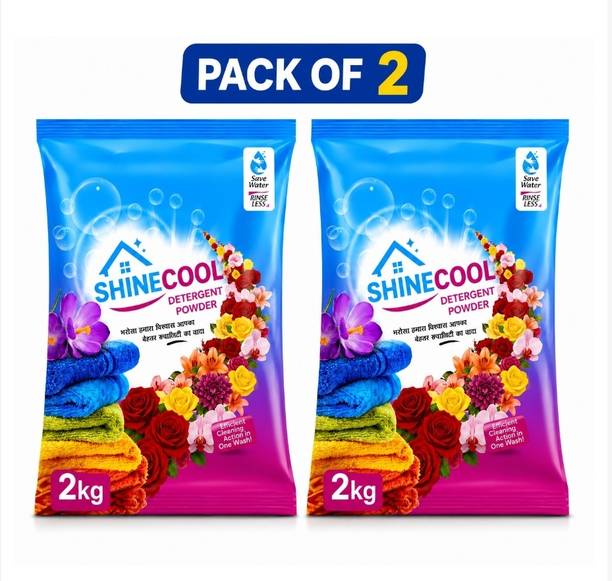 SHINECOOL Premium washing powder Detergent Powder (Rose premium)