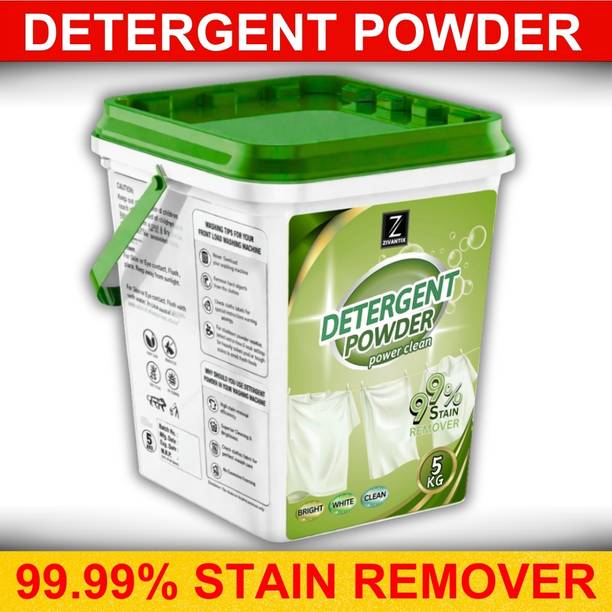 ZIVANTIX Value Pack Detergent poweder 5KG Detergent Powder (Fresh)