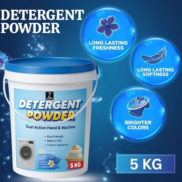 ZIVANTIX Detergent Powder 5 KG Fresh Bloom Color Guard Detergent Powder (Fresh)