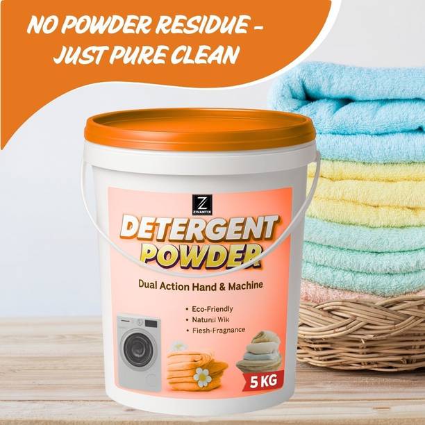 ZIVANTIX Detergent Powder 5 KG – Gentle on Fabric, Strong on Stains Detergent Powder (Fresh)