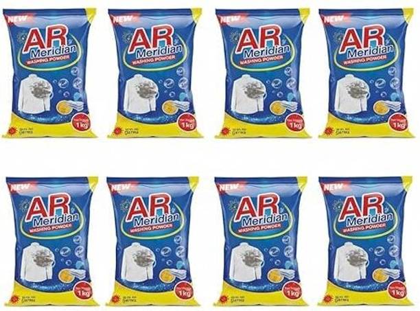 AR Meridian WASHING POWDER - 8 KG Detergent Powder (Lemon/Floral/Aroma)