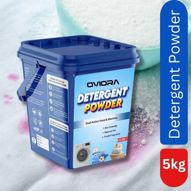 OVIORA Detergent Powder 5KG Fresh Flower Scent Removes Odour From Clothes Detergent Powder (Fresh)