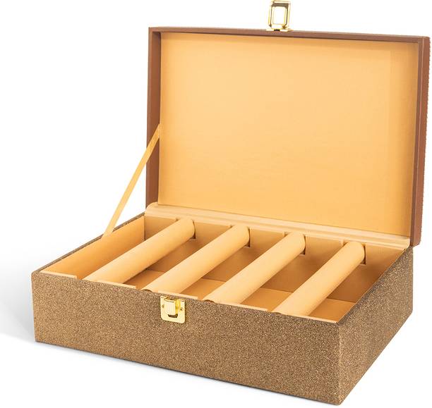 Birch & Co. Premium Wooden Bangle Organizer - Elegant Bangle Storage Box for Women & Bridal Bangles Holder | Chudi Box | Jewellery Box Vanity Box