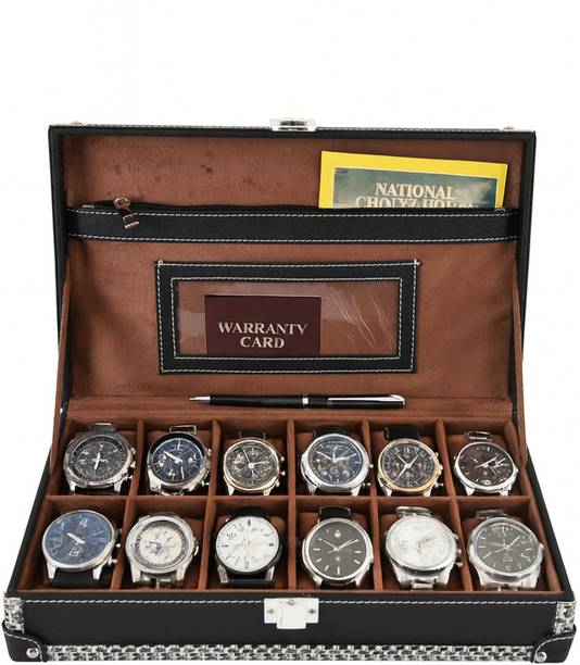 BOXXO 12 Slot Watch Box Watch Box