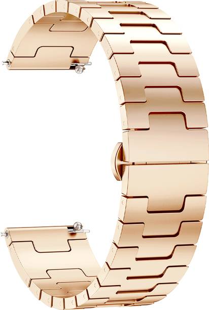 ACM Watch Strap Metal Steel 22mm for Urban Lite S Smartwatch Rose Gold M37 Smart Watch Strap