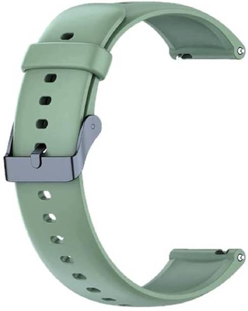 TRENDINGVIEW 3 mm 20mm silicone with buckle smart watch strap for Men & Women Smart Watch Strap