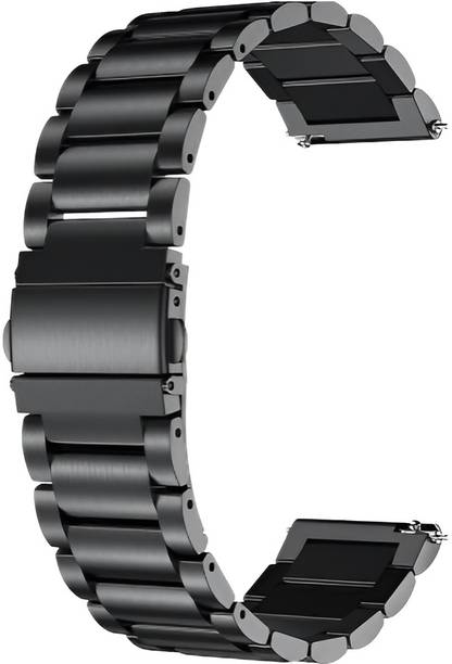 PREMBROTHERS Heavy Metal Chain Strap with Secure Lock Technology 22 mm Stainless Steel Watch Strap