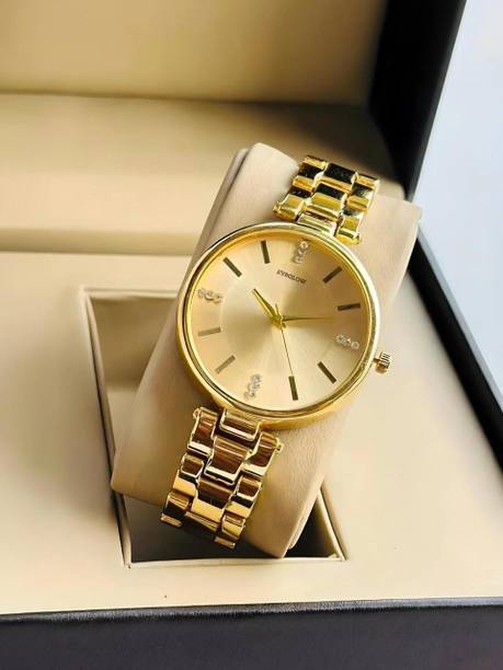 Womens Analog Gold Dial Wrist Watch Analog Watch  - For Women drw-1