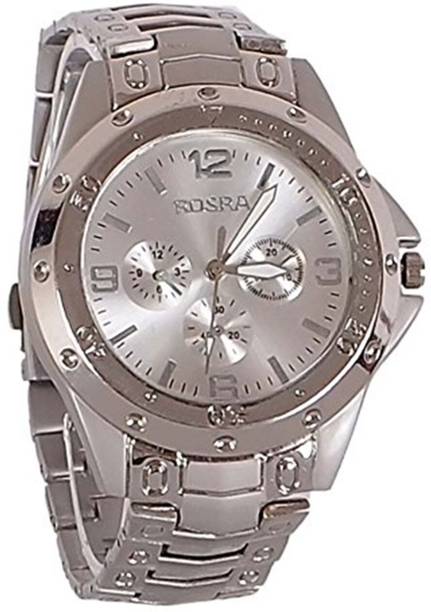 CROWNHOURS Analog Watch  - For Men Men's All Silver Watch Premium Stainless Steel Luxury Quartz Wrist Watch