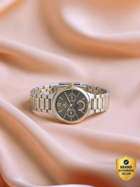 Titan Workwear Multifunction Anthracite Dial TwoToned SS Strap Analog Watch - For Women NT2576YM01,TH1780973J,2576YM01,NU2576YM01,NU2590KM02