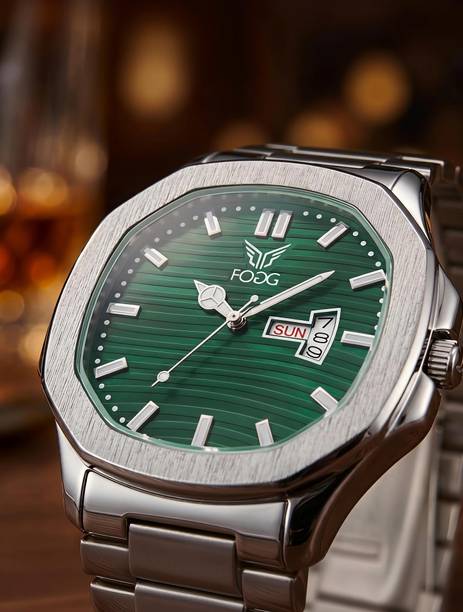 Big Dial Analog Watch  - For Men 2158-Green