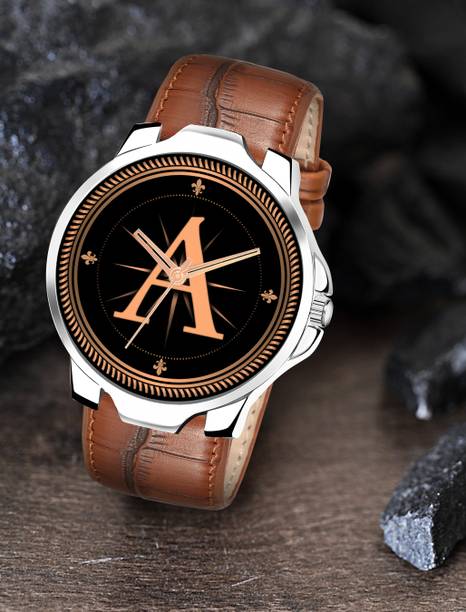 Red Robin ALPHA-A-3K-SIL-DBRW-1 Alpha Heritage Collection A Brown Strap Watch for Man & Boys Analog Watch  - For Men