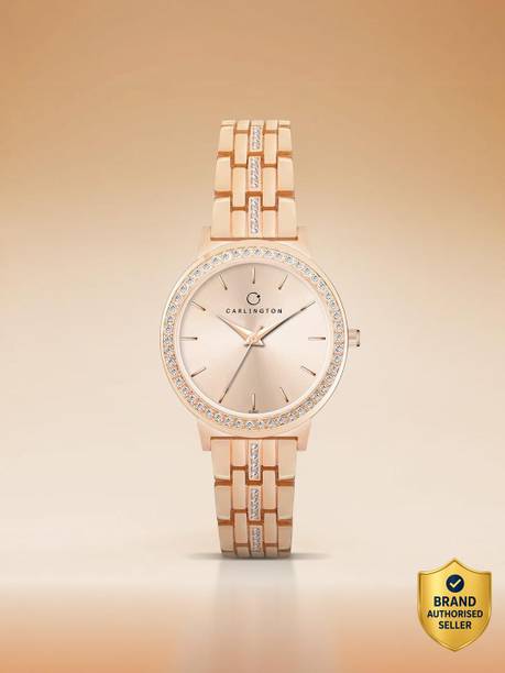 Carlington Iconic Series Premium Ladies Wrist Watches Analog Watch - For Women CT 2037 RoseGold