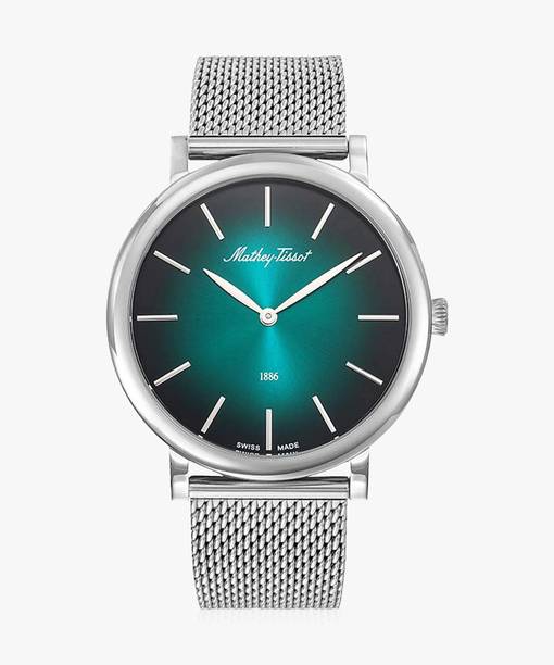 Swiss Made Monsoon Quartz Ronda 515 Movement Green Dial Analog Watch - For Men H7916AV