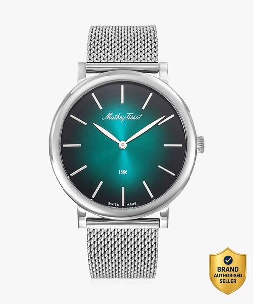 Swiss Made Monsoon Quartz Ronda 515 Movement Green Dial Analog Watch  - For Men H7916AV