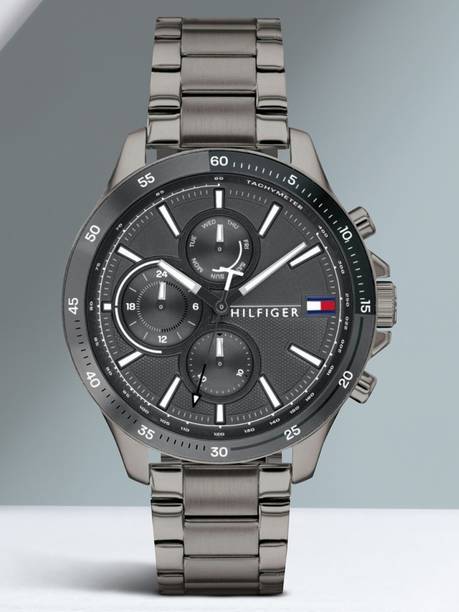 Tommy Hilfiger Multifunction Grey Dial Grey Stainless Steel Strap Analog Watch - For Men NETH1791719,NTTH1791719,NCTH1791719