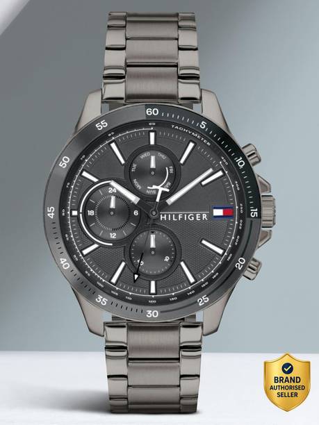 Tommy Hilfiger Multifunction Grey Dial Grey Stainless Steel Strap Analog Watch - For Men NETH1791719,NTTH1791719,NCTH1791719