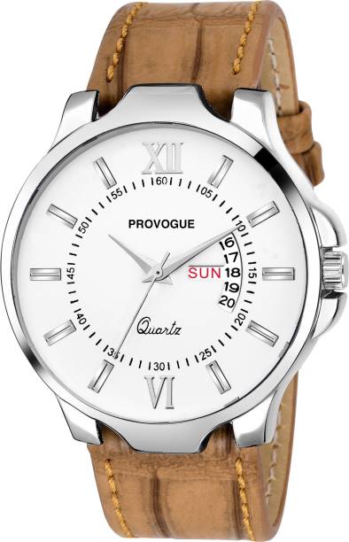 PROVOGUE Day and Date Function Quartz Analog Watch  - For Men