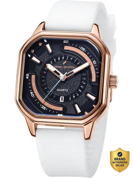 Modern Analog Watch for Men with Octagon dial and Silicon Band Analog Watch  - For Men DHM1003-03