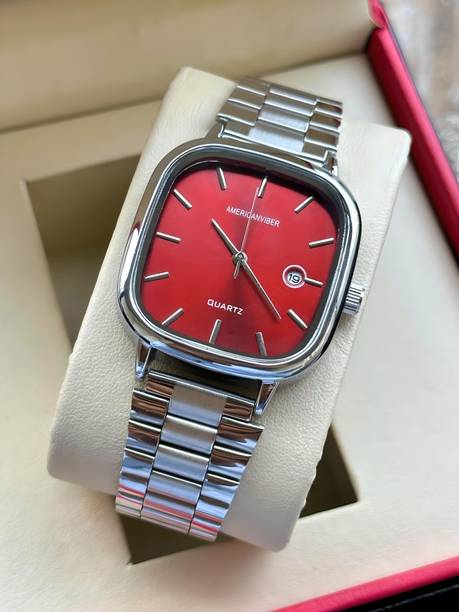 D R W AV0031 UNISEX Date Function Working Free Size Adjutable Chain Lock Premium Quality Analog Watch  - For Men & Women