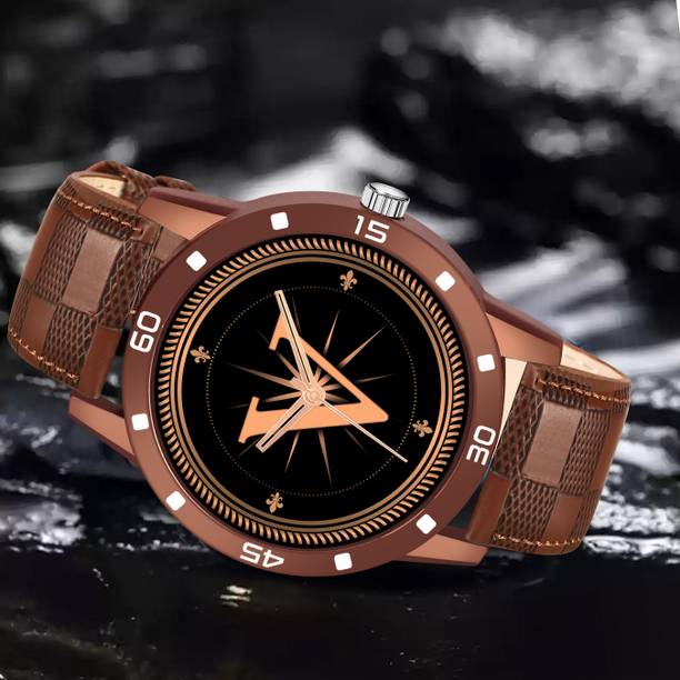 Red Robin ALPHA-V-AVO-BRW-CHL-1 Alpha Heritage Collection V Brown Strap Watch for Man & Boys Analog Watch  - For Men