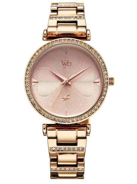 Fastrack Vyb 6.0 Diva Quartz Rose Gold Round Dial Women's Watch / Analog Watch - For Boys & Girls FV60092WM01,FV60092WM01W