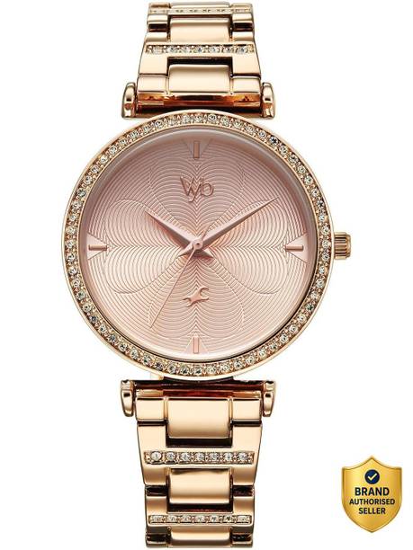 Fastrack Vyb 6.0 Diva Quartz Rose Gold Round Dial Women's Watch / Analog Watch - For Boys & Girls FV60092WM01,FV60092WM01W