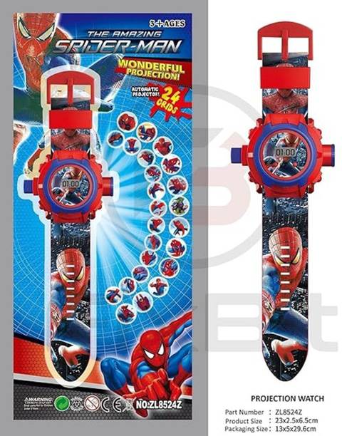 UB Toys 24 Image Projector Watch For Kids Spider Super Hero