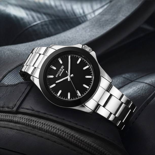 Sonata Poze 8 Quartz Black Dial IPS Stainless Steel Cut folded Strap Analog Watch - For Men SP70105SM02W