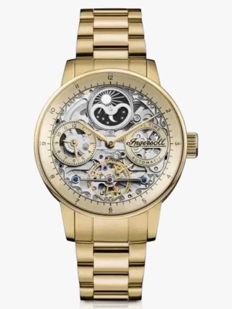 Automatic Gold Skeleton Dial With Lifetime Warranty Analog Watch - For Men I07711