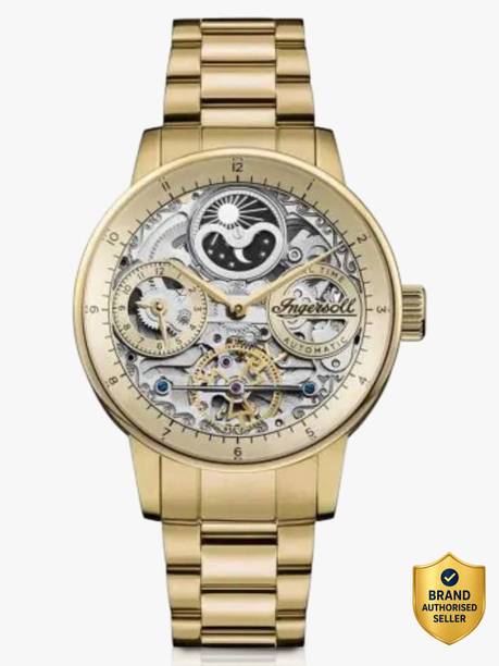 Automatic Gold Skeleton Dial With Lifetime Warranty Analog Watch - For Men I07711