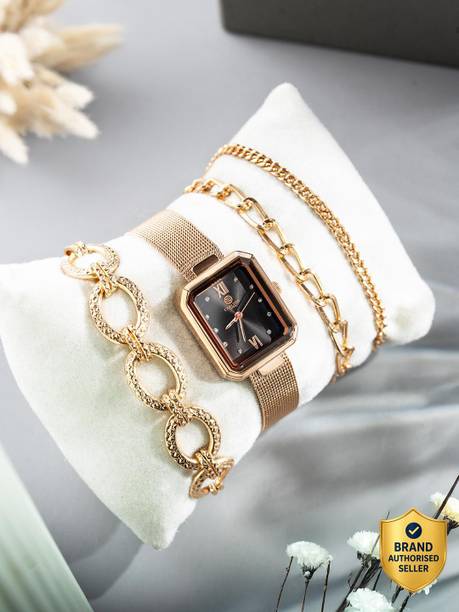 Gift Set of Brixton Watch + Bracelet Analog Watch - For Women CLPLG078 + Bracelet