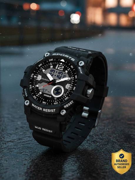 Analog-Digital Watch - For Women HOBDB-2130-BK