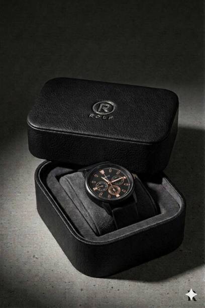Black Luxury Analog Watch  - For Men Modern