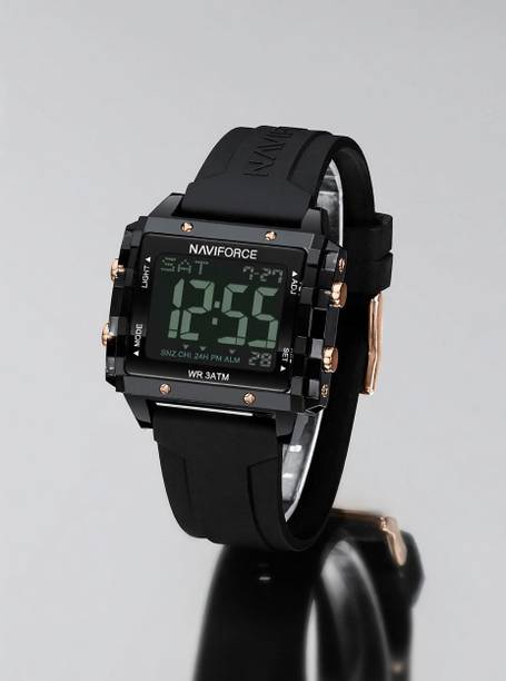 Fashion Transparent LCD Electronic Wristwatch with Waterproof Alarm Digital Watch - For Women 7101 square LCD digital display