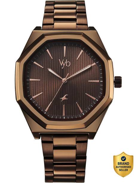 Fastrack Vyb 6.0 Maverick Quartz Brown Shaped Dial Men's Watch / Analog Watch - For Men FV30035QM02W